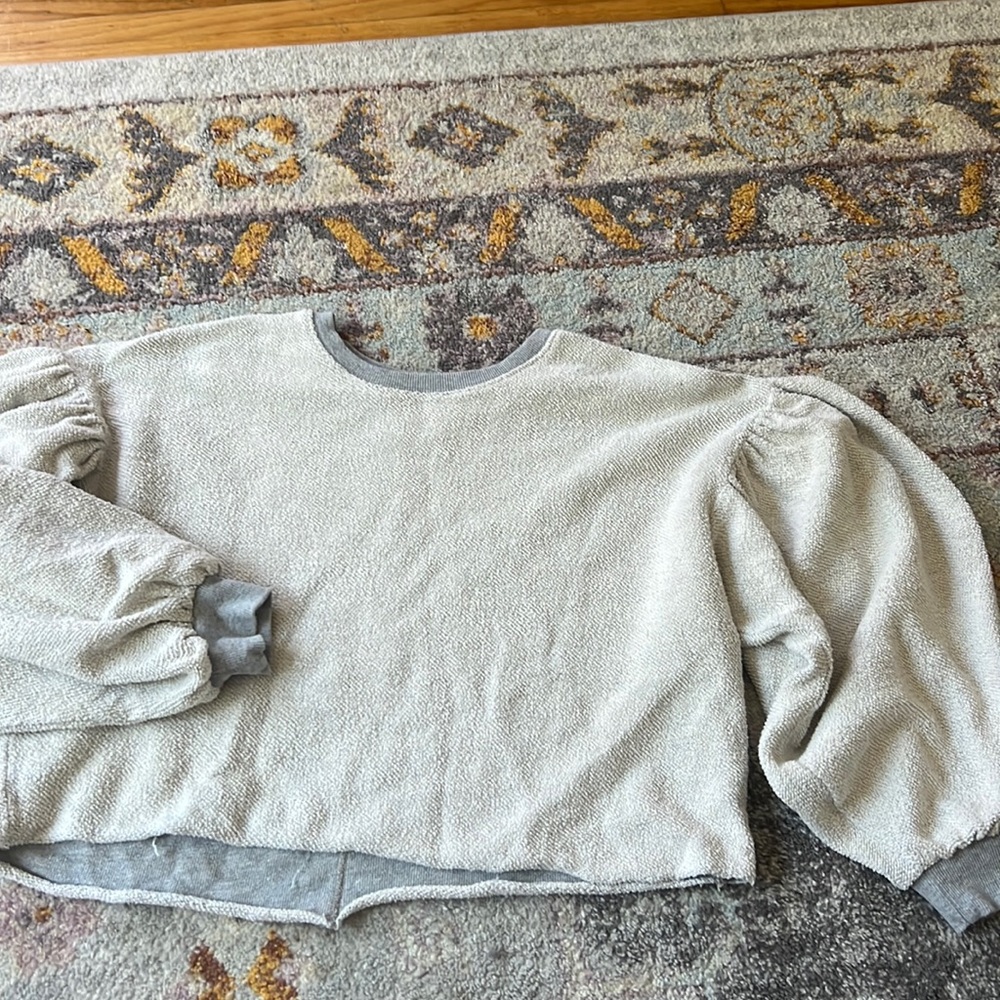 Free people, cropped towel sweatshirt!